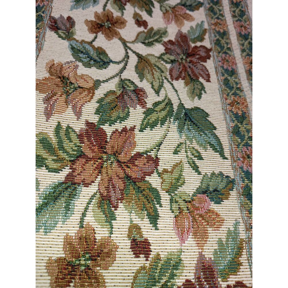 Table Runner, Embroidery, Fall Colors, 70 Inches - Picture 3 of 6